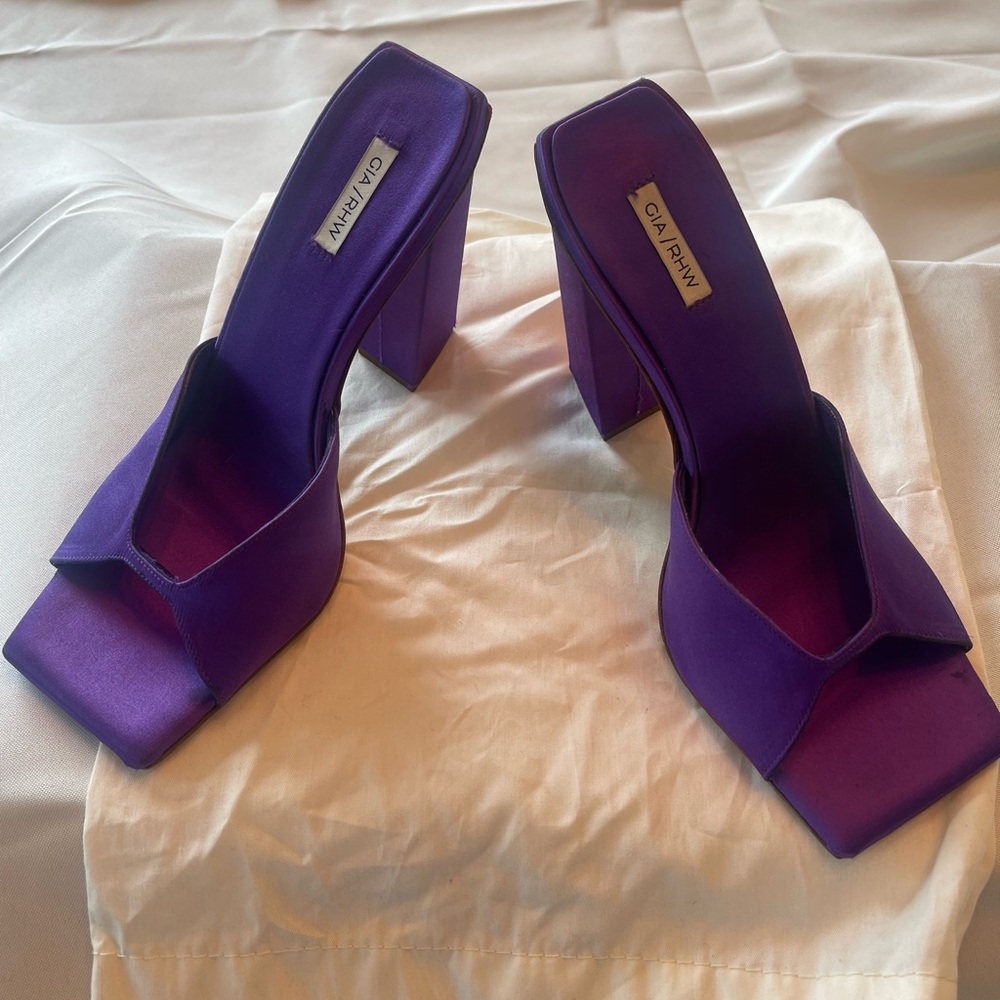 GIABORGHINI x RHW Satin Block-Heel - Picture 5 of 6